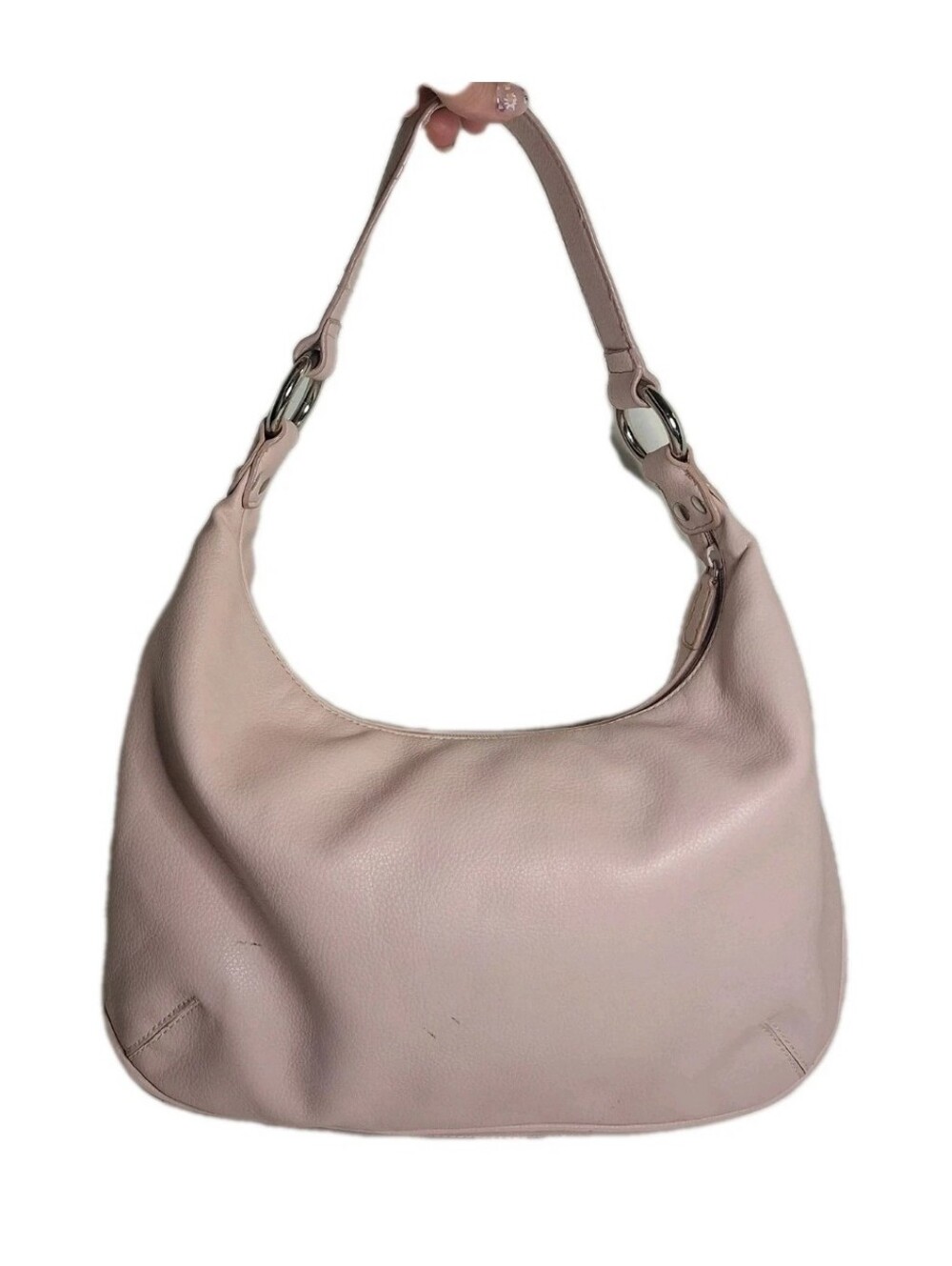 Nine West 4 PC Pink Hobo Shoulder Bag Purse Bag Charm Wristlet Phone Case